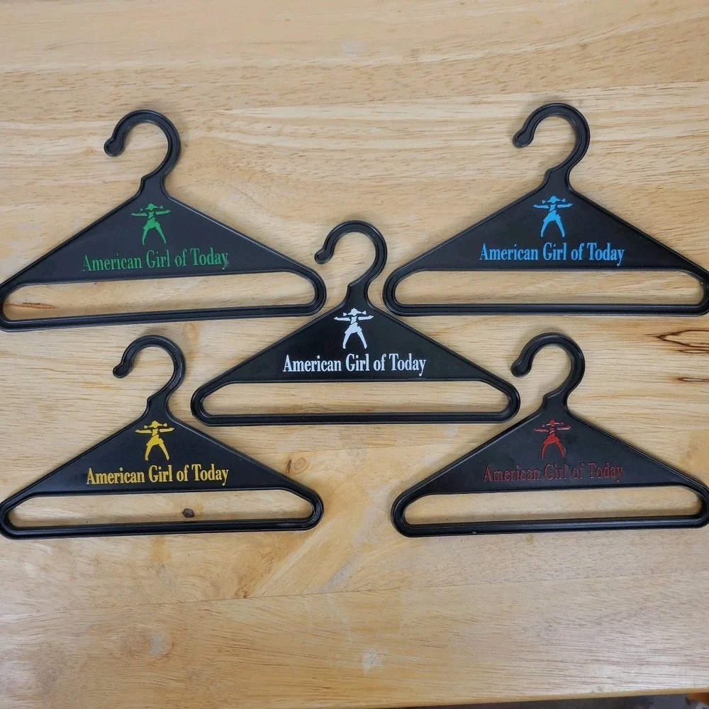 Vintage 90s American Girl of Today Doll Hangers Black Lot of 5 Pleasant Company